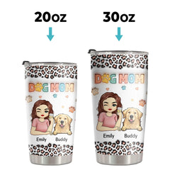 The Best Therapist Has Fur And Four Legs - Dog & Cat Personalized Custom 3D Inflated Effect Printed Tumbler - Christmas Gift For Pet Owners. Pet Lovers