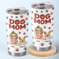 Thе Bеst Thеrapist Has Fur And Four Lеgs - Dog & Cat Personalized Custom 3D Inflated Effect Printed Tumbler - Gift For Pet Owners. Pet Lovers