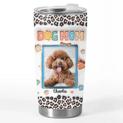 Custom Photo Furry Faces Make Every Moment More Joyful - Dog & Cat Personalized Custom 3D Inflated Effect Printed Tumbler - Christmas Gift For Pet Owners. Pet Lovers