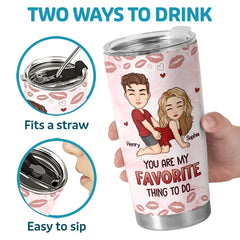 Time Only Deepens The Love We Share - Couple Personalized Custom Tumbler - Christmas Gift For Husband Wife. Anniversary