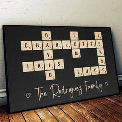 Family Is The Heart Of A Home - Family Personalized Custom Horizontal Poster - Christmas Gift For Family Members