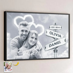 Custom Photo Every Moment With You Is A Treasure - Couple Personalized Custom Horizontal Poster - Gift For Husband Wife. Anniversary