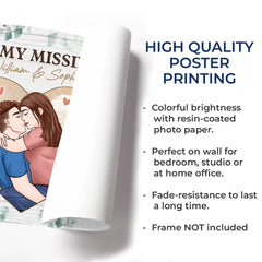 Thank You For Coming Into My Life - Couple Personalized Custom Horizontal Poster - Gift For Husband Wife. Anniversary