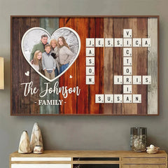 Custom Photo My Favorite People. My Forever Home - Family Personalized Custom Horizontal Poster - Christmas Gift For Family Members