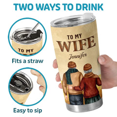 In You. I've Found My Home - Couple Personalized Custom Tumbler - Gift For Husband Wife. Anniversary