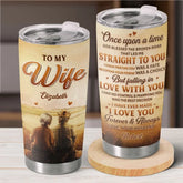 Steady Hearts. Unshaken Love - Couple Personalized Custom Tumbler - Gift For Husband Wife. Anniversary