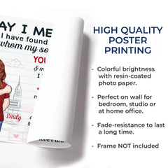 You Complete Me - Couple Personalized Custom Horizontal Poster - Gift For Husband Wife. Anniversary