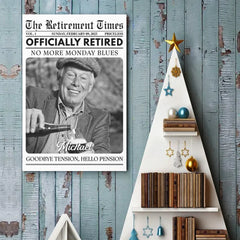 Custom Photo No More Monday Blues - Personalized Custom Vertical Poster - Appreciation. Retirement Gift For Coworkers. Work Friends. Colleagues. Family Members