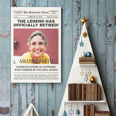 Custom Photo The Legend Has Officially Retired - Personalized Custom Vertical Poster - Appreciation. Retirement Gift For Coworkers. Work Friends. Colleagues. Family Members