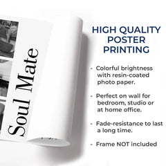 Custom Photo Soul Mate Came Into Your Life And Changed Everything For The Better - Couple Personalized Custom Vertical Poster - Gift For Husband Wife. Anniversary