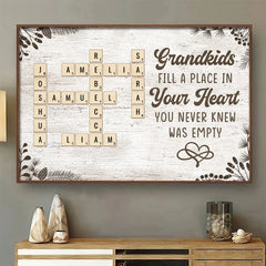Keep The Memories Alive With A Special Touch - Family Personalized Custom Horizontal Poster - Gift For Grandma. Grandpa. Grandkid