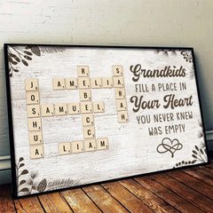 Keep The Memories Alive With A Special Touch - Family Personalized Custom Horizontal Poster - Gift For Grandma. Grandpa. Grandkid