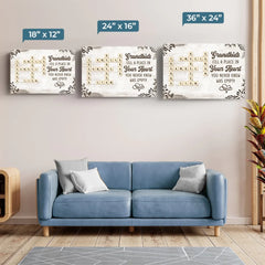 Grandchildren Are The Sunshine Of Life - Family Personalized Custom Horizontal Canvas - Gift For Grandma. Grandpa. Grandkid