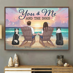 Our Hearts Beat As One - Couple Personalized Custom Horizontal Poster - Gift For Husband Wife. Anniversary