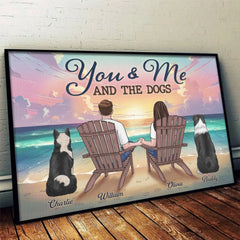 Our Hearts Beat As One - Couple Personalized Custom Horizontal Poster - Gift For Husband Wife. Anniversary