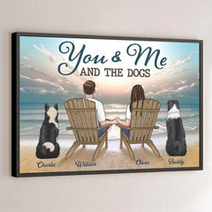 Our Hearts Are Full Of Love - Couple Personalized Custom Horizontal Poster - Gift For Husband Wife. Anniversary