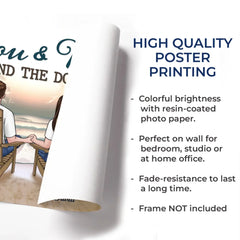 Our Hearts Are Full Of Love - Couple Personalized Custom Horizontal Poster - Gift For Husband Wife. Anniversary