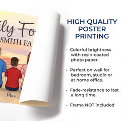 Family Forever. The Bonds That Hold Us Strong - Family Personalized Custom Horizontal Poster - Gift For Family Members