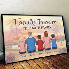 Family Forever. The Bonds That Hold Us Strong - Family Personalized Custom Horizontal Poster - Gift For Family Members