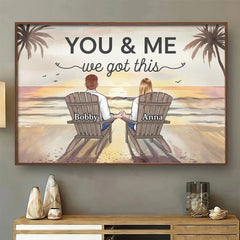 We Are A Team - Couple Personalized Custom Horizontal Poster - Gift For Husband Wife. Anniversary