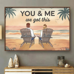 Our Love Is An Adventure - Couple Personalized Custom Horizontal Poster - Gift For Husband Wife. Anniversary