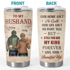 Love Is All We Need - Couple Personalized Custom Tumbler - Gift For Husband Wife. Anniversary