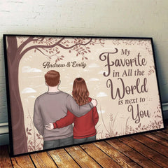 Always Better Together - Couple Personalized Custom Horizontal Poster - Gift For Husband Wife. Anniversary