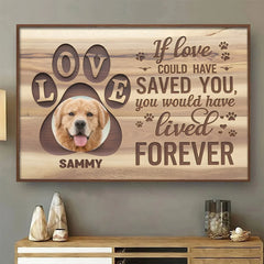 Custom Photo No Longer By My Side. But Always In My Soul - Memorial Personalized Custom Horizontal Poster - Sympathy Gift For Pet Owners. Pet Lovers