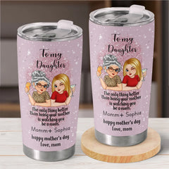 Every Moment Of You As A Mom Is A Gift To Witness - Family Personalized Custom Tumbler - Gift For Mom. Daughter