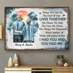 Together. We Are What Matters Most - Couple Personalized Custom Horizontal Poster - Gift For Husband Wife. Anniversary