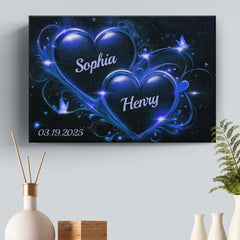 Endless Love. Endless Us - Couple Personalized Custom Horizontal Canvas - Gift For Husband Wife. Anniversary