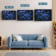 Endless Love. Endless Us - Couple Personalized Custom Horizontal Canvas - Gift For Husband Wife. Anniversary