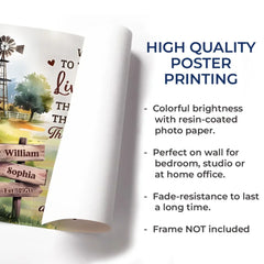 Together. We Age Like Fine Wine - Couple Personalized Custom Horizontal Poster - Gift For Husband Wife. Anniversary