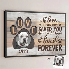 Custom Photo Your Love Will Always Guide Me - Memorial Personalized Custom Horizontal Poster - Sympathy Gift For Pet Owners. Pet Lovers