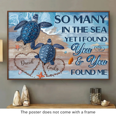 My Heart Is Yours. Entirely And Unconditionally - Couple Personalized Custom Horizontal Poster - Gift For Husband Wife. Anniversary
