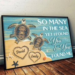 I Cherish Every Bit Of You. Flaws And All - Couple Personalized Custom Horizontal Poster - Gift For Husband Wife. Anniversary