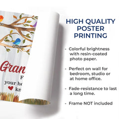 Grandkids Make Life's Moments Magical - Family Personalized Custom Horizontal Poster - Gift For Grandma. Grandpa. Grandkid