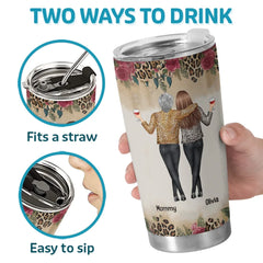 Always By Your Side - Family Personalized Custom Tumbler - Gift For Mom. Daughter