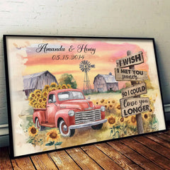 More Time With You Would Be A Gift - Couple Personalized Custom Horizontal Poster - Gift For Husband Wife. Anniversary