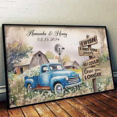 I Treasure Every Moment We Have - Couple Personalized Custom Horizontal Poster - Gift For Husband Wife. Anniversary