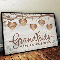 Every Grandchild Is A Grand Blessing - Family Personalized Custom Horizontal Poster - Gift For Mom. Grandma