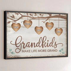 Every Grandchild Is A Grand Blessing - Family Personalized Custom Horizontal Poster - Gift For Mom. Grandma