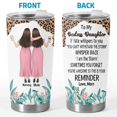 Mother And Daughters Are Best Friends From The Start - Family Personalized Custom Tumbler - Gift For Mom. Daughter