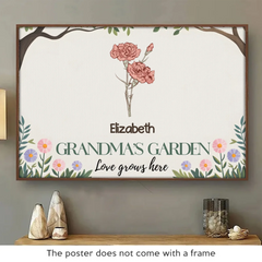 Every Day With You Is A Blessing. Grandma - Family Personalized Custom Horizontal Poster - Gift For Mom. Grandma