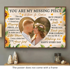 Custom Photo You Are My Perfect Match- Couple Personalized Custom Horizontal Poster - Gift For Husband Wife. Anniversary