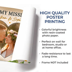 Custom Photo You Are My Perfect Match- Couple Personalized Custom Horizontal Poster - Gift For Husband Wife. Anniversary