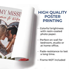 Custom Photo Together. We Are One - Couple Personalized Custom Horizontal Poster - Gift For Husband Wife. Anniversary