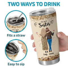 The Friend Of My Soul - Bestie Personalized Custom Tumbler - Gift For Best Friends. BFF. Sisters