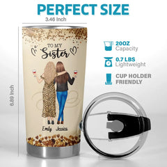 The Friend Of My Soul - Bestie Personalized Custom Tumbler - Gift For Best Friends. BFF. Sisters