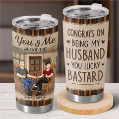 The Universe Knew I Needed Your Love - Couple Personalized Custom Tumbler - Gift For Husband Wife. Anniversary